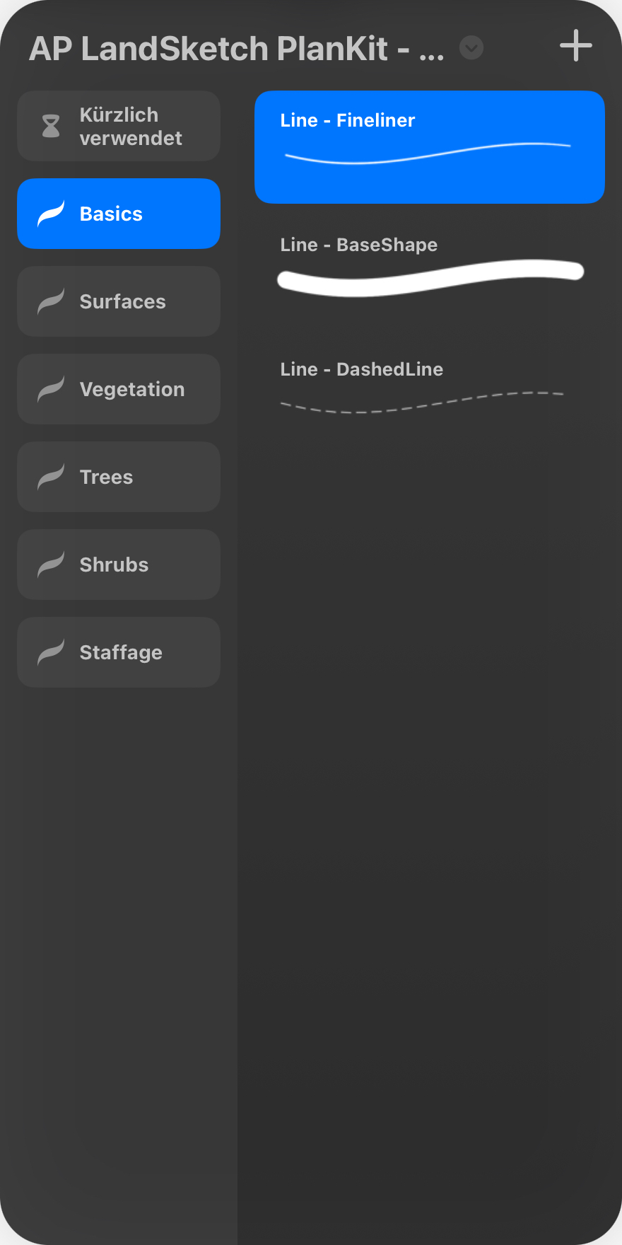 Procreate-Brushpanel: Basics